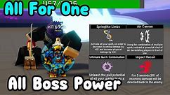 Unlocked All Boss Powers From All For One! New Transformation! - Anime Fighting Simulator Roblox