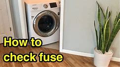 How to check a blown fuse on your washer or dryer (Samsung front load washing machine example)