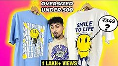 AMAZING COLLECTION😍 - Budget Oversized T-Shirts under ₹500 | Amazon Haul 2023