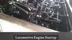 Locomotive engine startup. V16 3,000 horsepower. EMD SD40-2. #locomotive #locomotives #locomotiveengineer #locomotivemechanic #trains