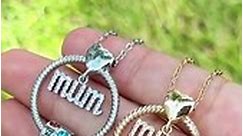 Gift For Mum-Personalized Necklace With 1-6 Names and 1-6 Birthstones