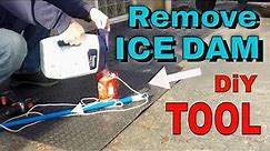 Remove Ice Dam NO LADDER REQUIRED DIY Ice Dam Tool, Frozen Downspout How to make ICE Melt Tool EASY