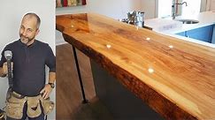 How to Build A Live Edge Counter top for under $500.00