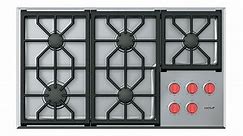 Wolf 36" Stainless Steel Professional Liquid Propane Gas Cooktop - CG365P/S/LP