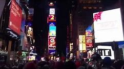 NY Times Square Countdown 2014-2015 6 hours to go