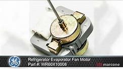 GE Refrigerator Evaporator Fan Motor Part #: WR60X10008