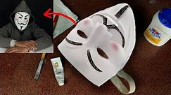 How to make Hacker, Vendetta, Anonymous Mask by using paper