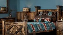 Rustic Barn Door Bed
