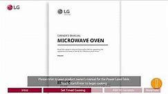 [LG Microwave] Timed Cooking Options On Your LG Microwave Oven