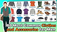 80 Most Common Clothes and Accessories for Men | Learn English Vocabulary