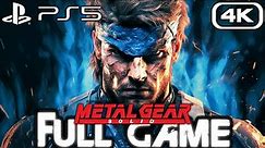 METAL GEAR SOLID PS5 Gameplay Walkthrough FULL GAME (4K 60FPS) No Commentary (Master Collection)