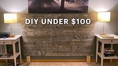 Rustic Barn Wood Headboard Easy DIY Build for under $100