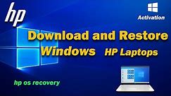 how to download and install windows 10 hp laptop