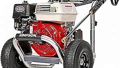 SIMPSON Cleaning ALH3425 Aluminum Series 3600 PSI Gas Pressure Washer, 2.5 GPM, Honda GX200 Engine, Includes Spray Gun and Extension Wand, 5 QC Nozzle Tips, 5/16-inch x 35-foot MorFlex Hose, 49-State