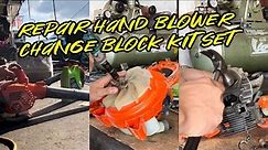 Repair Leaf Blower Tangan OMC , Tukar Block Kit Set 🔧🛠️😄