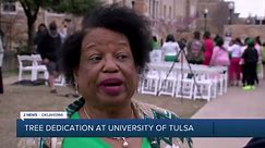 Tree Dedication at University of Tulsa