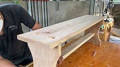 Free Bench Plans For The Beginner And Beyond // How To Build A Log Bench Without Nails, Screws