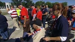 WWII memorial barricades moved for vets
