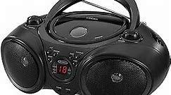 JENSEN CD-490-BK Portable Compact Disc Player with AM/FM Stereo Radio