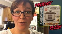 Farberware pressure cooker unboxing and review