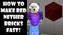 How to make red nether bricks in minecraft