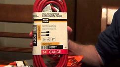 How to Pick an Extension Cord - Extension Cord Safety