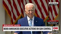 Biden calls for ban on assault weapons