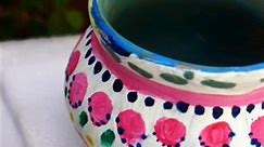flower pots ka paint#diyprojects #art #viralvideo #subscribetomychannel #love @Ladodiy_
