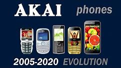 Akai phones evolution 2005-2020