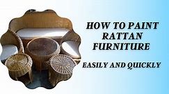 How to Paint Rattan Furniture Easily and Quickly - The Redesign Company