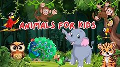 Learn Zoo Animals Names and Sounds | Vocabulary video for kids | Animals At The Zoo