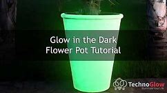 How to make Glow in the Dark Flower Pots? We used Techno Glow Paint