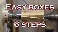 Woodturning that sells simple grain matched box in 6 easy steps. beginners wood turning