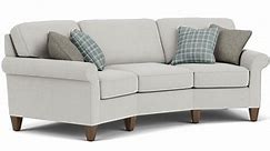 Westside 5979 Curved Conversation Sofa (100+ fabrics) 101" | Sofas and Sectionals