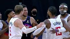 Paul George & Devin Booker HEATED Moment | Clippers vs Suns | January 3, 2021
