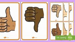 Thumbs Up, Thumbs Down Display Posters