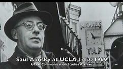 Community Organizing | Alinsky | UCLA | 1969