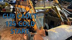 Cub Cadet 125 with Loader Cold Start and Driveshaft Coupling Repair