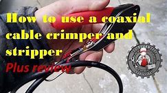 How to use a coaxial cable tool
