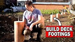 Foundation For Covered Deck | DIY