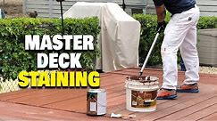 How to stain or oil a deck professionally. How To Stain A Deck.