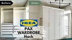 IKEA PAX Wardrobe Hack | Make a custom IKEA Closet Part 2