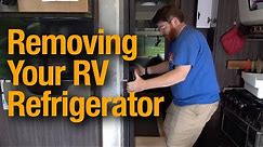 How to Remove an RV Fridge - Detailed Walkthrough - Airstream, Dometic Refrigerator Removal - Vent