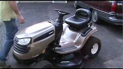 First look at our new, broken 2007 Craftsman DLS3500 lawn tractor
