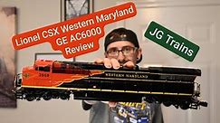 O Scale Lionel CSX Western Maryland GE AC6000 Review.