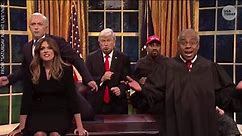'Saturday Night Live' finale takes digs at Trump