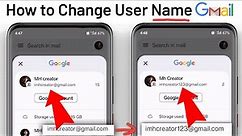 How to Change Gmail username in mobile | Gmail Id Username Kaise Change Kare | Change Email Address