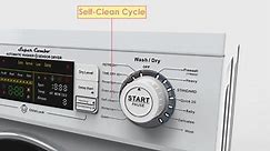 Deco 1.57 cu.ft. 110-Volt Silver High-Efficiency Compact Vented/Ventless Electric Version 2 Pro All-in-One Washer Dryer Combo DC 4400 N / S