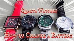 Quartz Watch Battery Replacement.