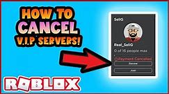*NEW* How to CANCEL your private server ROBLOX 2024